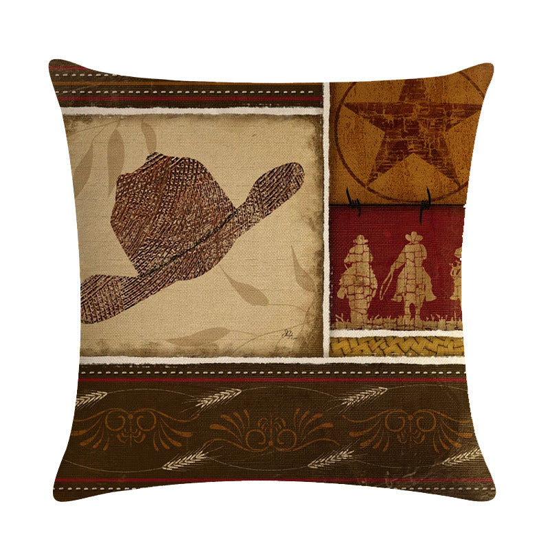 Cowboy Decorative Throw Pillows Cushion Covers