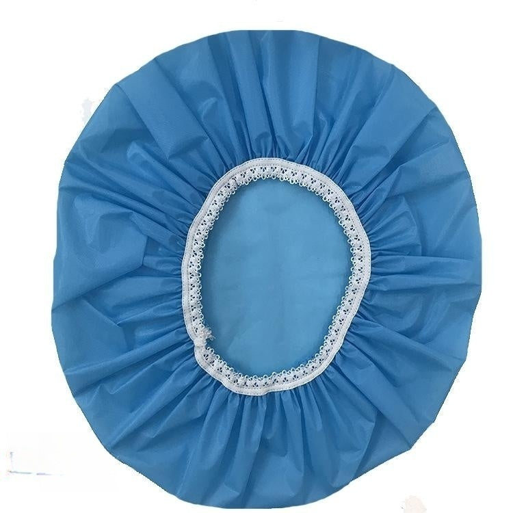 Solid Color Shower Cap Single Layer Plastic Dustproof Shower Cap Home Practical Shower Cap Kitchen Lampblack Cap Manufacturer