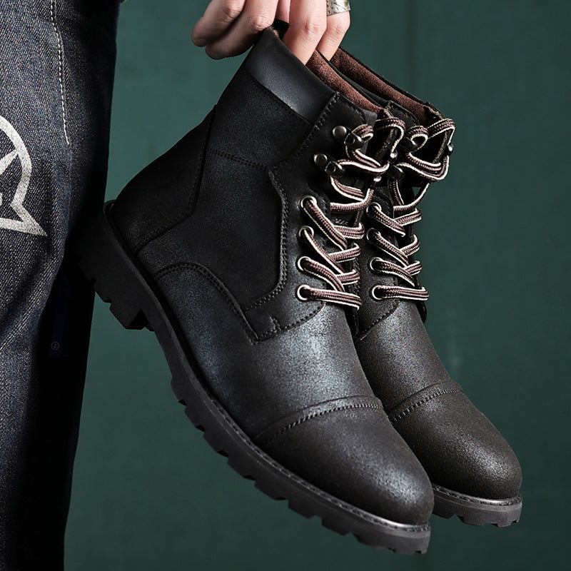 Fall Winter Men Boots British Style