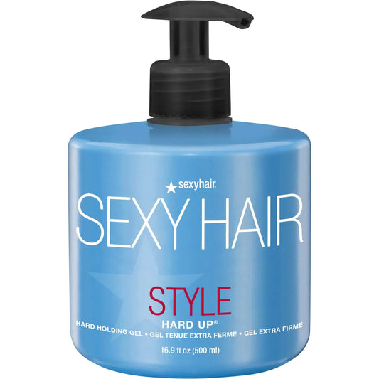 SexyHair Style Hard Up Hard Holding Gel | Extreme Hold | Non-Flaking Formula | All Hair Types Hard Up | 16.9 fl oz