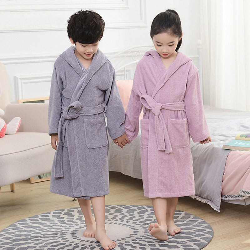 Pure Cotton Hotel Bathrobe Thickening Towel Material Nightgown