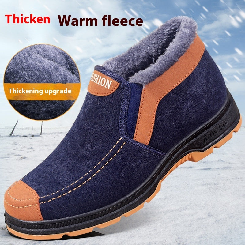 Men's Traditional Cotton Shoes Warm With Velvet