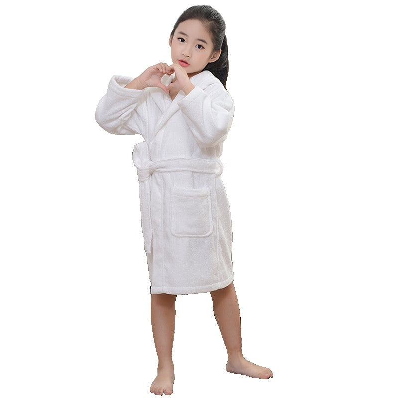 Pure Cotton Hotel Bathrobe Thickening Towel Material Nightgown